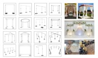 Adjustable Wedding Backdrop Luxury Pipe and Drape Stands Backdrop Event Wedding