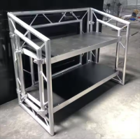 Portable DJ Table Square Truss Movable Folding Aluminum DJ Booth Table