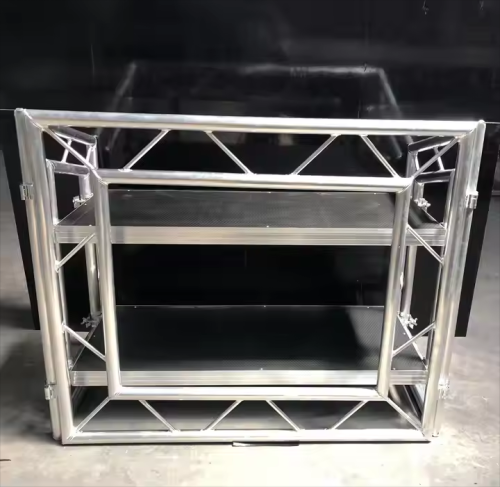 Portable DJ Table Square Truss Movable Folding Aluminum DJ Booth Table