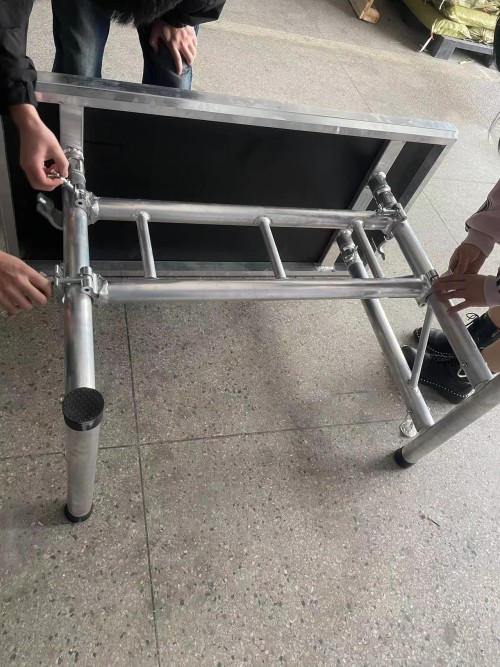 Portable DJ Table Adjustable Height Aluminium DJ Booth Stand  for Events
