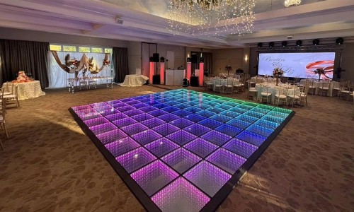 Wireless Magnetic Infinity Led Dance Floor For Wedding Event Dance Party