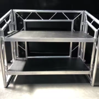 Portable DJ Table Square Truss Movable Folding Aluminum DJ Booth Table