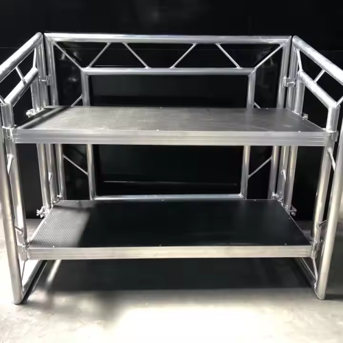 Portable DJ Table Square Truss Movable Folding Aluminum DJ Booth Table